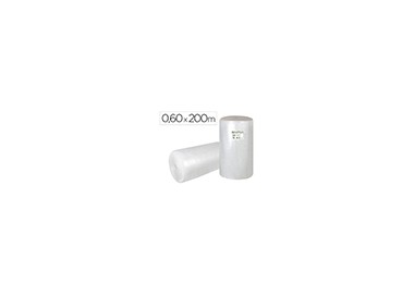Plastico burbuja liderpapel ecouse 0.60x200m 30% de plastico reciclado