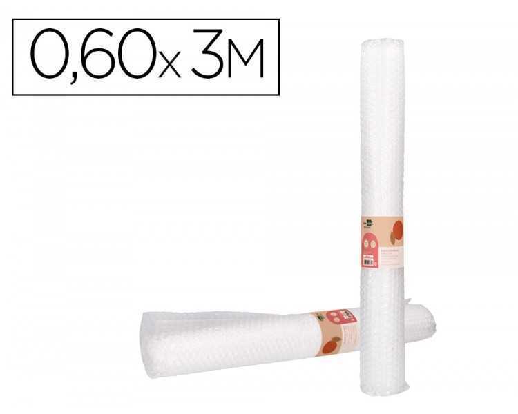 Plastico burbuja liderpapel ecouse 0.60x3m 30% de plastico reciclado
