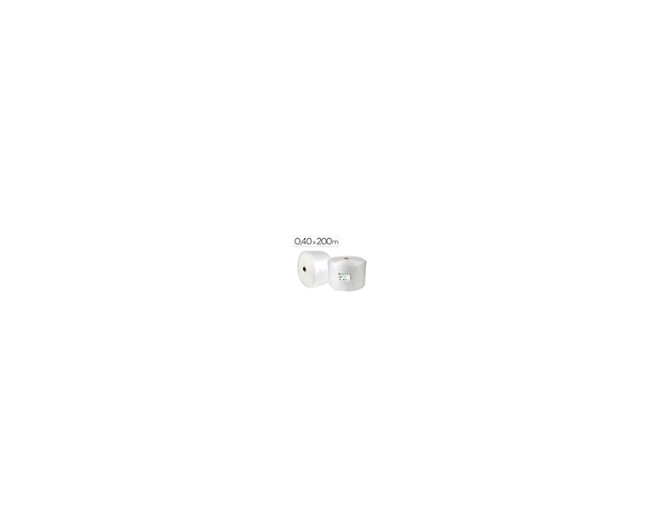 Plastico burbuja liderpapel ecouse 0.40x200m 30% de plastico reciclado