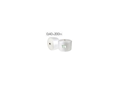 Plastico burbuja liderpapel ecouse 0.40x200m 30% de plastico reciclado