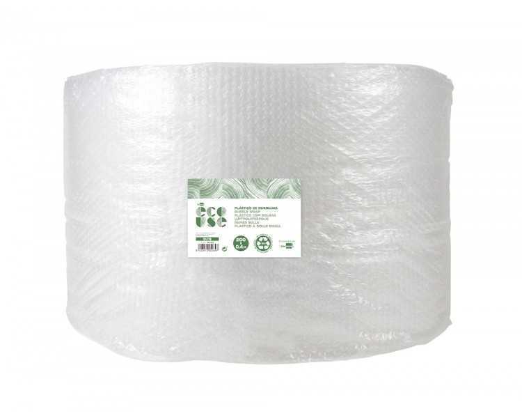 Plastico burbuja liderpapel ecouse 0.40x200m 30% de plastico reciclado