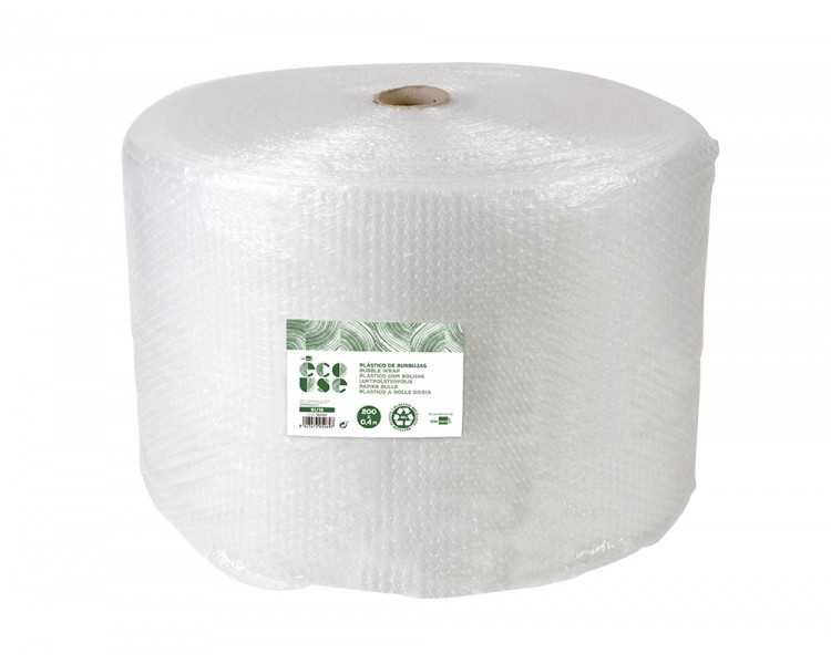 Plastico burbuja liderpapel ecouse 0.40x200m 30% de plastico reciclado