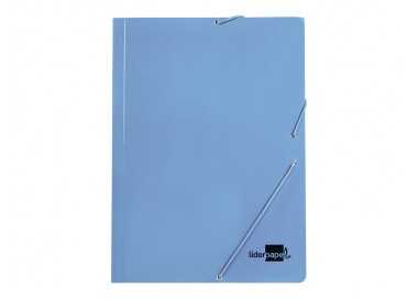 Carpeta liderpapel gomas folio 3 solapas carton plastificado colores pasteles surtidos Carpeta liderpapel gomas folio 3 solapas carton plastificado colores pasteles surtidos