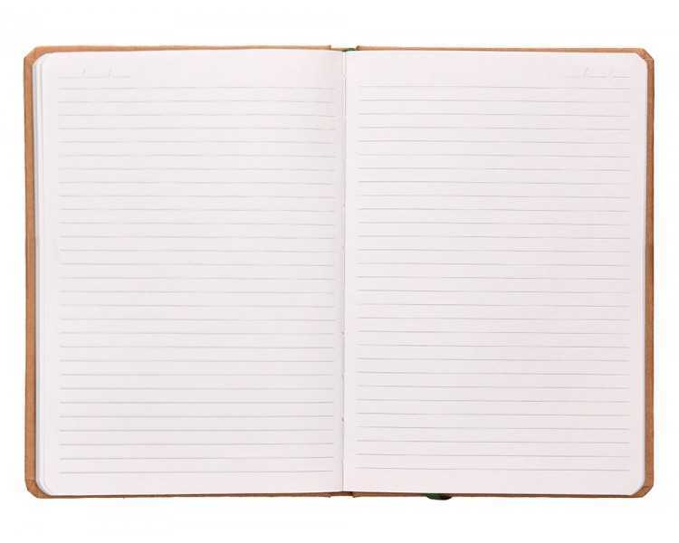 Libreta liderpapel ecouse 100% reciclada a5 96 hojas 70g/m2 horizontal con gomilla y marca paginas