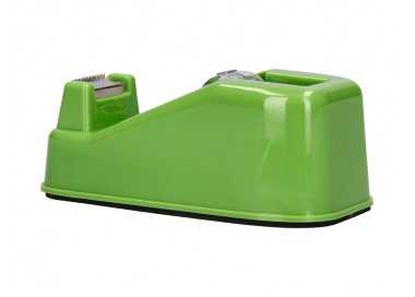 Portarrollo sobremesa liderpapel ecouse 100% plastico reciclado para cinta de 33 mt color verde