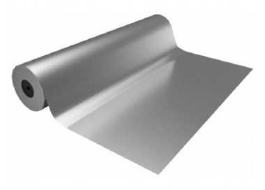 Papel de regalo basika metalizado plata bobina ancho 31 cm longitud 80 m