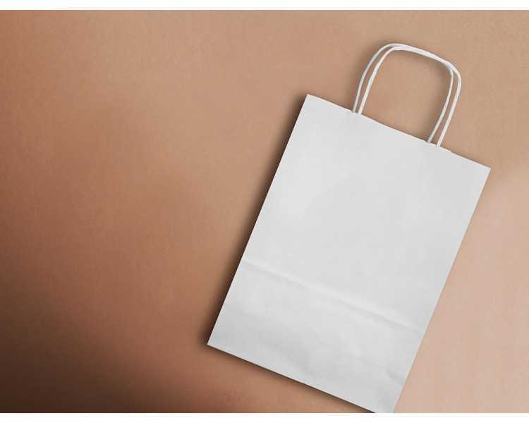 Bolsa papel q-connect celulosa blanco s con asa retorcida 240x320x10 mm