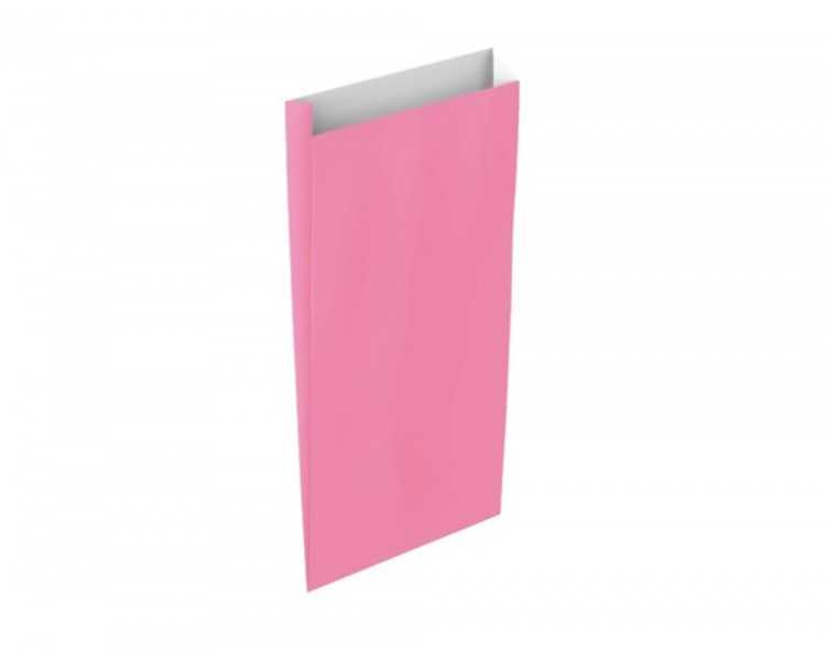 Sobre papel basika celulosa rosa con fuelle s 150x300x60 mm paquete de 25 unidades