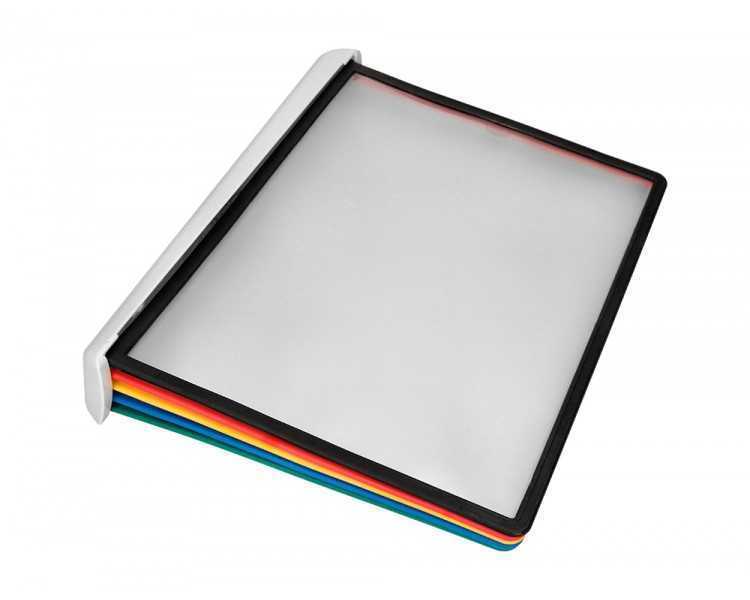 Portacatalogo de pared plastico liderpapel con 10 fundas din a4 colores surtidos