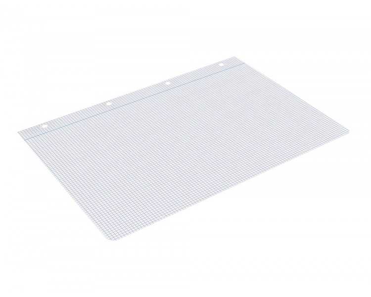 Recambio liderpapel a4 100 hojas 100g/m2 cuadro 3mm con margen 4 taladros