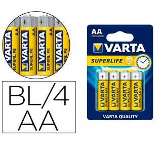 Pila varta salina superlife aa tipo r-06 blister de 4 unidades