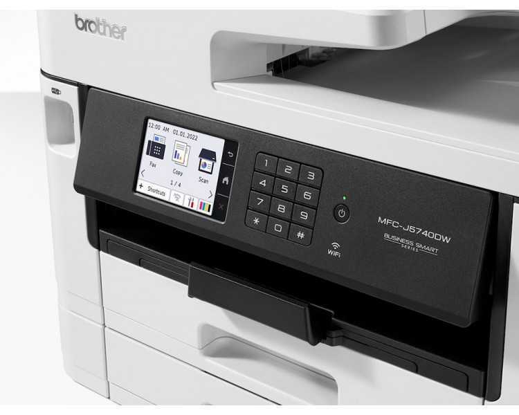 Equipo multifuncion brother mfcj6940dw profesional a4 / a3 color tinta 28ppm duplex tactil wifi bandejas 2x250 h