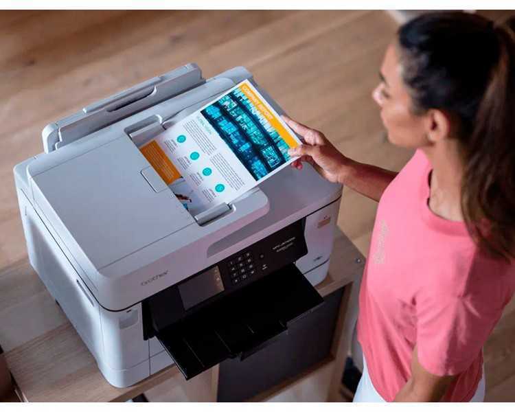 Equipo multifuncion brother mfcj5740dw profesional a4 / a3 color tinta 28ppm duplex tactil wifi bandejas 2x 250
