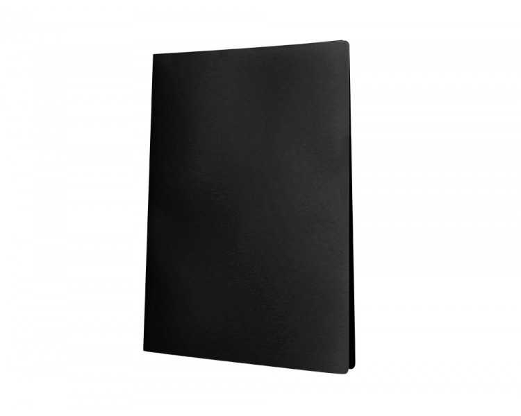 Carpeta liderpapel escaparate 40 fundas polipropileno din a3 negro opaco