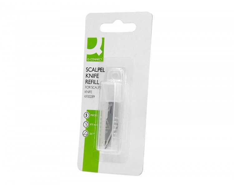 Repuesto cuter bisturi q-connect kf00289 blister de 5 unidades