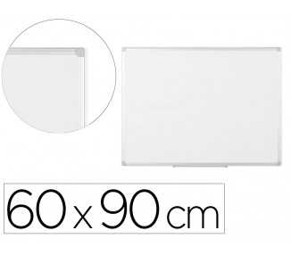 Pizarra blanca bi-office earth lacada magnetica marco de aluminio 600x900 mm