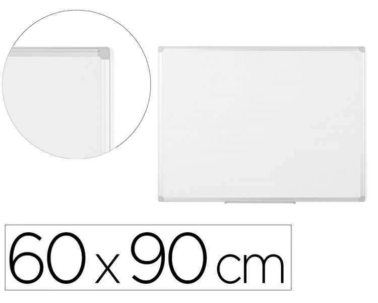 Pizarra blanca bi-office earth lacada magnetica marco de aluminio 600x900 mm