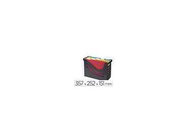 Soporte para carpetas colgantes tarifold plastico 100% reciclado color negro 357 x 252 x 151 mm