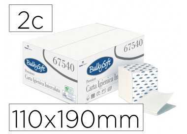 Papel higienico ofyhostel bulkysoft gofrado 2 capas engarzado 110x190 mm