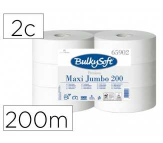 Papel higienico ofyhostel bulkysoft liso 2 capas longitud 200 mt