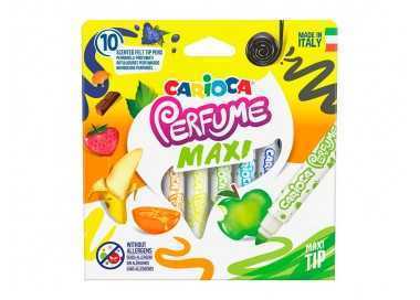 Rotulador carioca perfumado punta maxi lavable caja de 10 unidades colores surtidos Rotulador carioca perfumado punta maxi lavable caja de 10 unidades colores surtidos