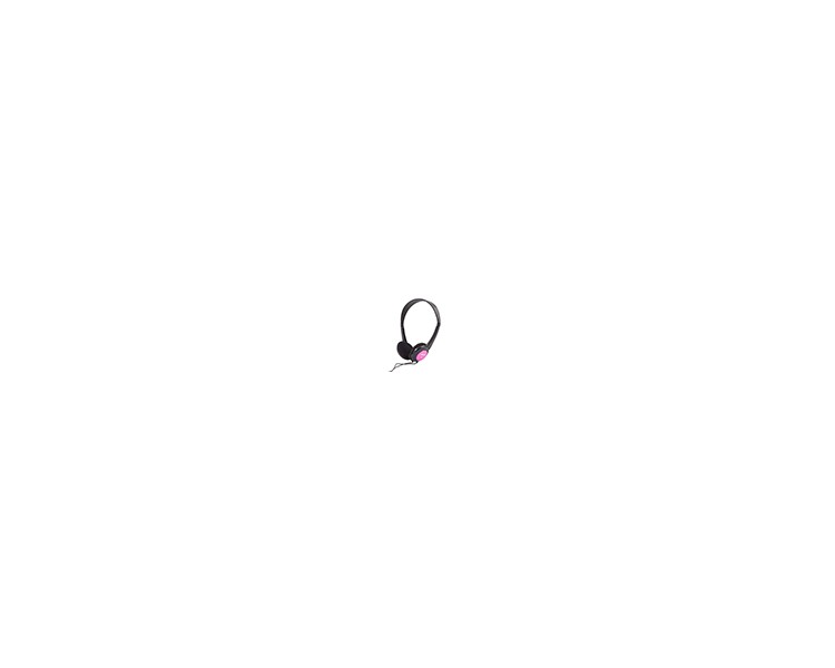Auriculares maxell infantil diadema jack 3,5 mm longitud cabel 1,2 mt color rosa