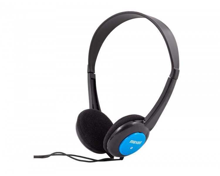 Auriculares maxell infantil diadema jack 3,5 mm longitud cabel 1,2 mt color azul