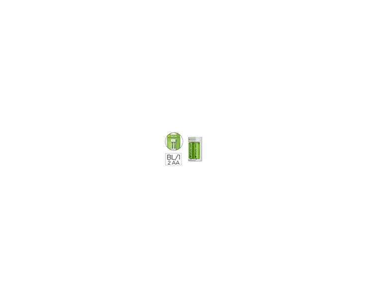 Cargador de pilas recargables gp aa/aaa incluye 2 pilas aa 2100 mah