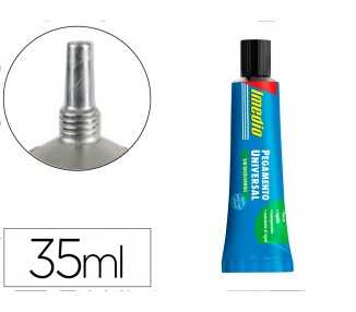 Pegamento imedio universal sin disolventes transparente banda azul 35 ml