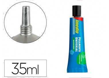 Pegamento imedio universal sin disolventes transparente banda azul 35 ml