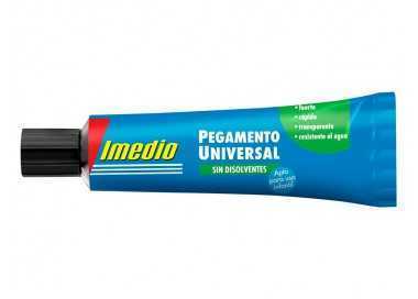 Pegamento imedio universal sin disolventes transparente banda azul 35 ml