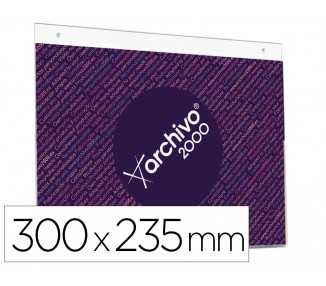 Expositor mural archivo 2000 con taladros ultra transparente din a4 horizontal 300x235 mm