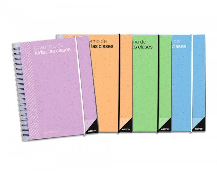 Cuaderno de todas las clases profesorado addittio 256 paginas dia pagina color verde 170x240 mm