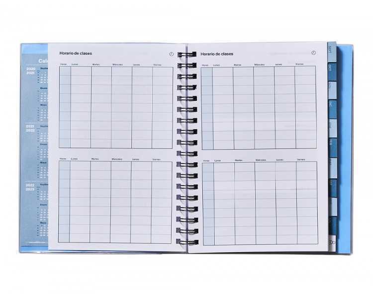 Cuaderno de todas las clases profesorado addittio 256 paginas dia pagina color verde 170x240 mm