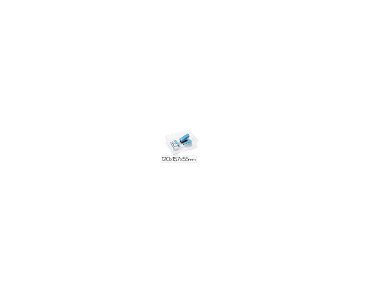 Organizador de sobremesa plasticforte transparente n 2 120x157x55 mm