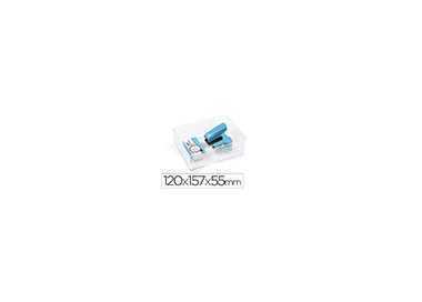 Organizador de sobremesa plasticforte transparente n 2 120x157x55 mm Organizador de sobremesa plasticforte transparente n 2 120x157x55 mm