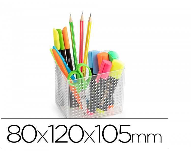 Organizador de sobremesa plasticforte transparente n 1 80x120x105 mm