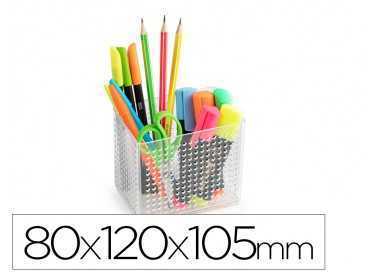 Organizador de sobremesa plasticforte transparente n 1 80x120x105 mm