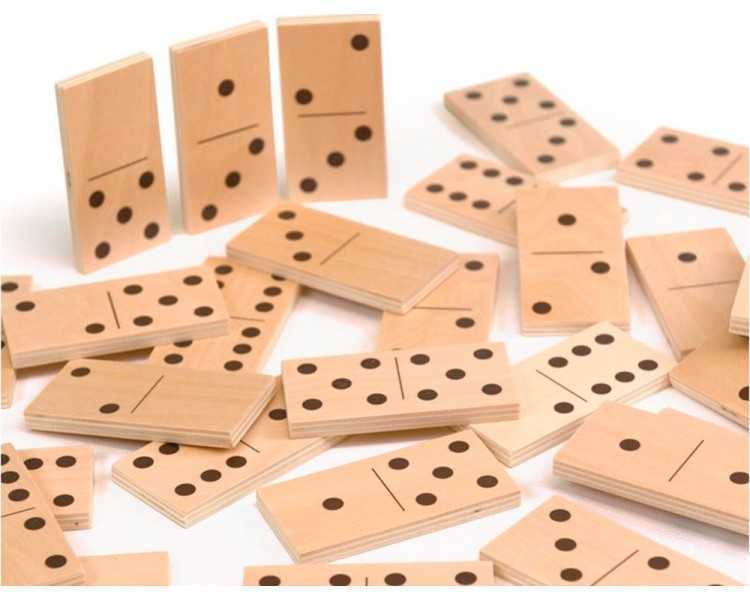 Puzle andreutoys domino animales madera 28 piezas