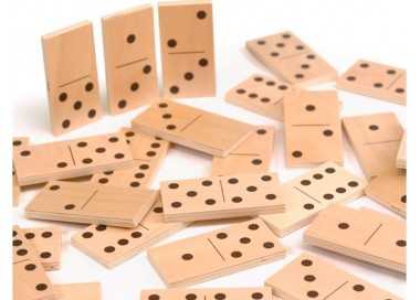 Puzle andreutoys domino animales madera 28 piezas