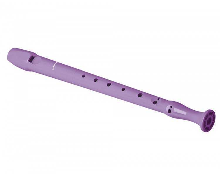Flauta hohner 9508 color lavanda funda verde y transparente