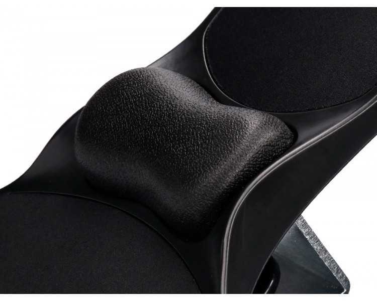 Reposabrazos ergonomico q-connect con alfombrilla de raton y apoyo de muñeca color negro 220x140x480 mm