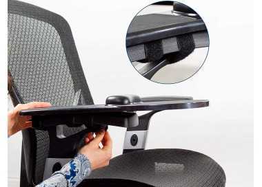 Reposabrazos ergonomico q-connect con alfombrilla de raton y apoyo de muñeca color negro 220x140x480 mm Reposabrazos ergonomico q-connect con alfombrilla de raton y apoyo de muñeca color negro 220x140x480 mm