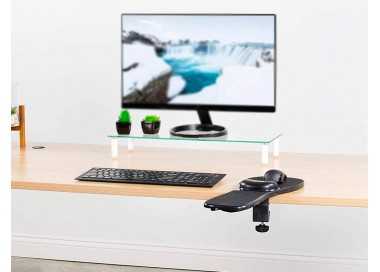 Reposabrazos ergonomico q-connect con alfombrilla de raton y apoyo de muñeca color negro 220x140x480 mm Reposabrazos ergonomico q-connect con alfombrilla de raton y apoyo de muñeca color negro 220x140x480 mm