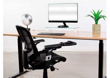 Reposabrazos ergonomico q-connect con alfombrilla de raton y apoyo de muñeca color negro 220x140x480 mm Reposabrazos ergonomico q-connect con alfombrilla de raton y apoyo de muñeca color negro 220x140x480 mm