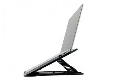Soporte q-connect para portatil hasta 17/' ajustable 7 angulos diferentes color negro 260x280x60 mm