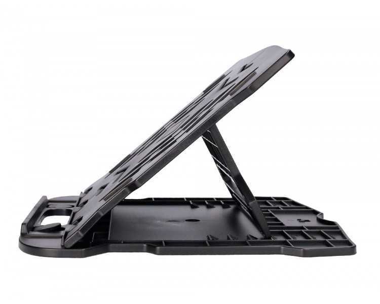 Soporte q-connect para portatil hasta 17/' ajustable 7 angulos diferentes color negro 260x280x60 mm