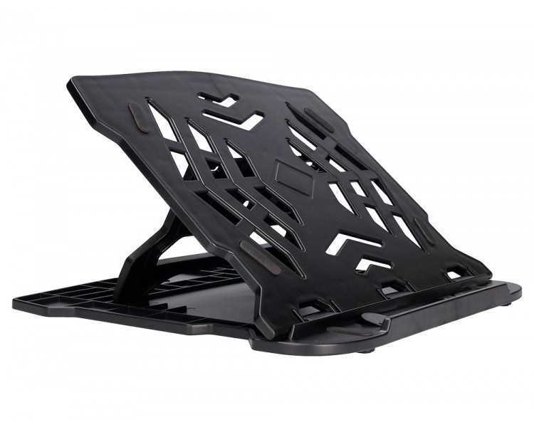 Soporte q-connect para portatil hasta 17/' ajustable 7 angulos diferentes color negro 260x280x60 mm