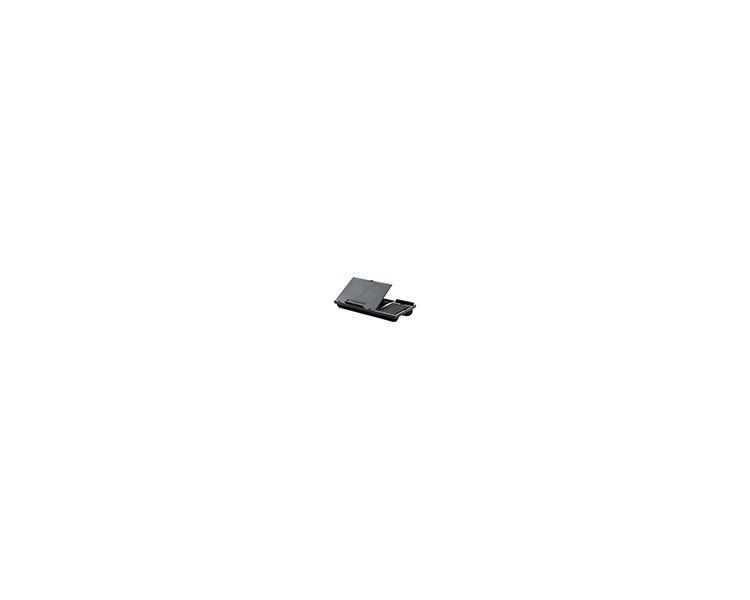 Soporte q-connect ancho para portatil movil raton hasta 17/' ajustable 7 angulos diferentes color negro