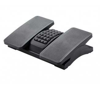Reposapies plastico q-connect ajustable derecha izquierda 2 alturas efecto masaje 430x320x110 mm